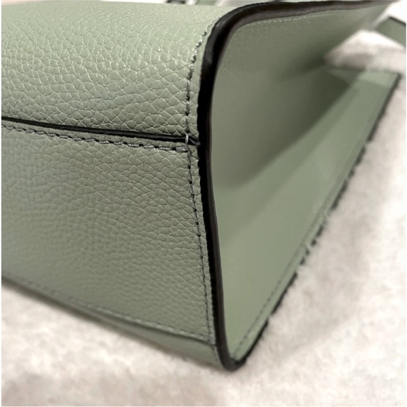 NWT Marc Jacobs Mini Grind satchel Tote bag Mint green color w crossbody strap - Picture 10 of 13